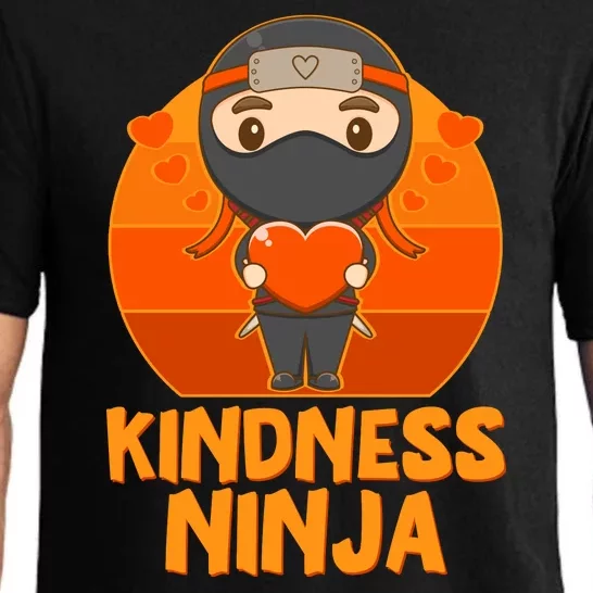 Cute Kindness Ninja Wear Orange Day Be Kind Pajama Set