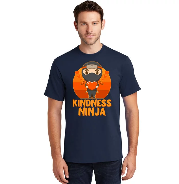 Cute Kindness Ninja Wear Orange Day Be Kind Tall T-Shirt