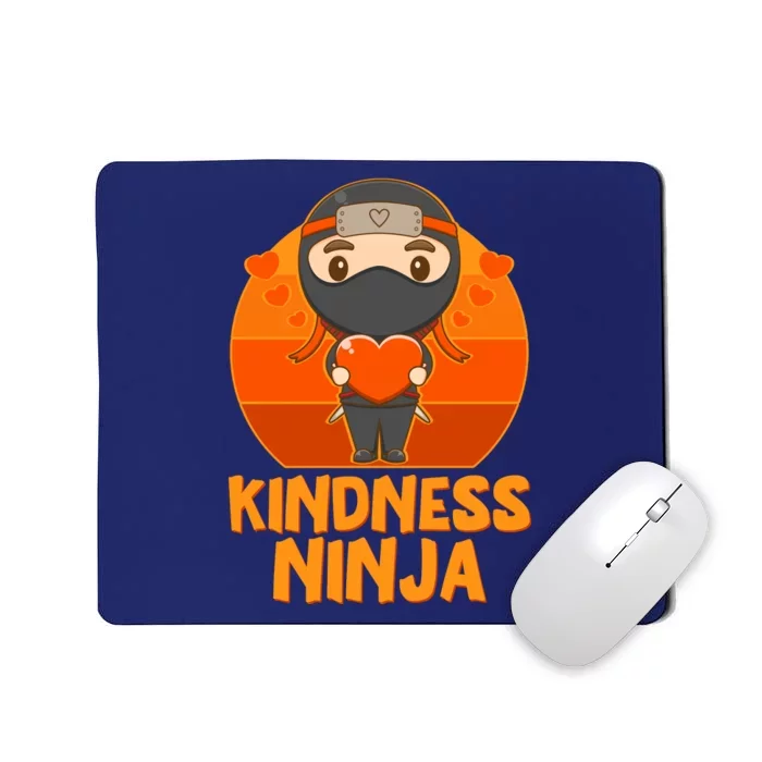 Cute Kindness Ninja Wear Orange Day Be Kind Mousepad