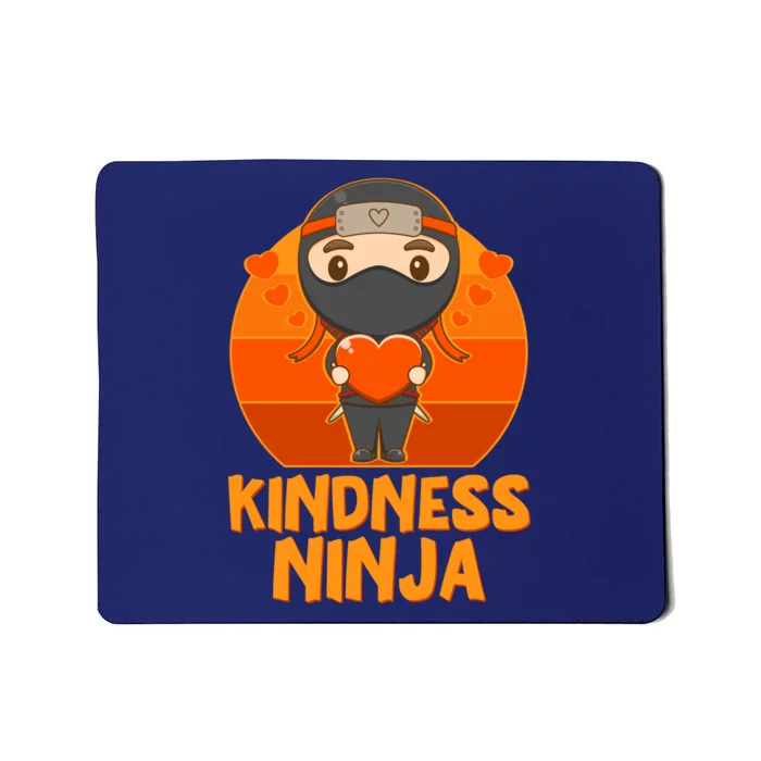 Cute Kindness Ninja Wear Orange Day Be Kind Mousepad