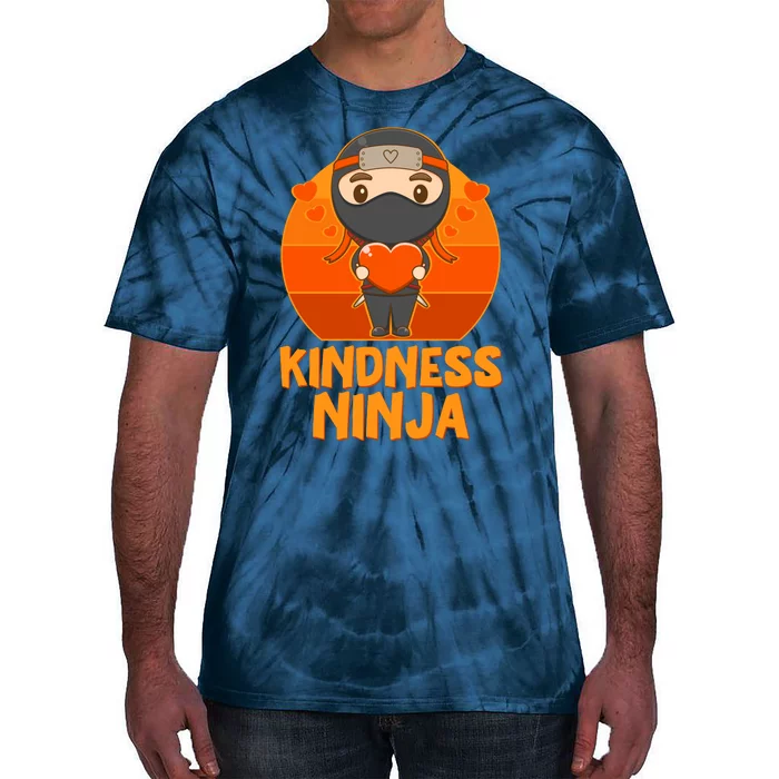 Cute Kindness Ninja Wear Orange Day Be Kind Tie-Dye T-Shirt