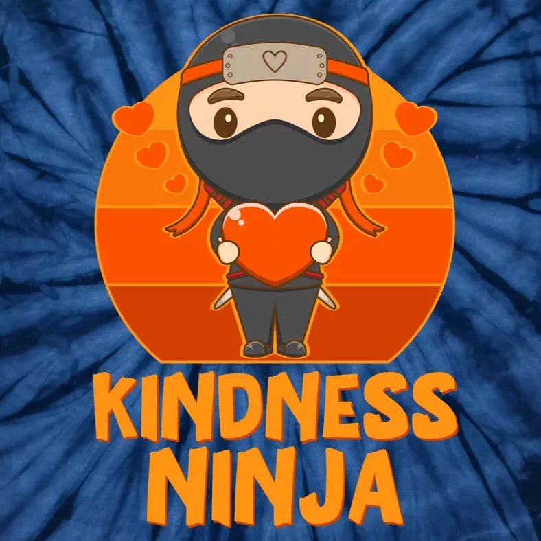 Cute Kindness Ninja Wear Orange Day Be Kind Tie-Dye T-Shirt