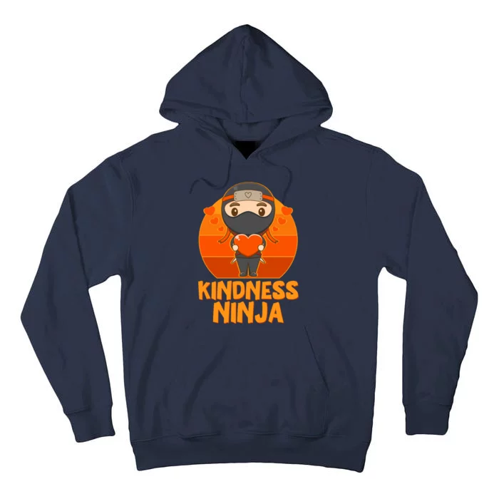 Cute Kindness Ninja Wear Orange Day Be Kind Tall Hoodie