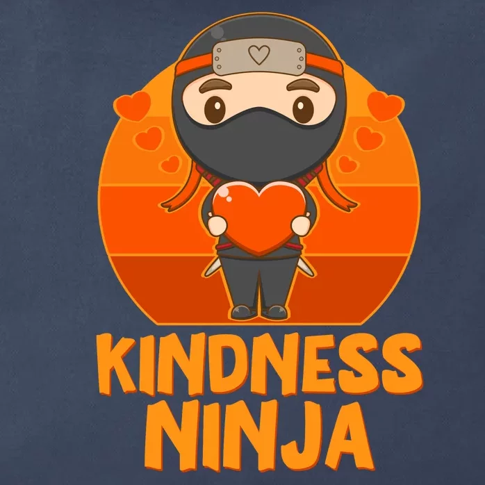 Cute Kindness Ninja Wear Orange Day Be Kind Zip Tote Bag