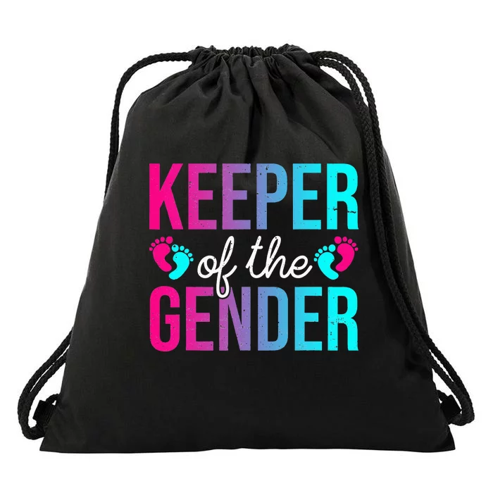 Cute Keeper of the Gender Baby Shower Gender Reveal Party Drawstring Bag