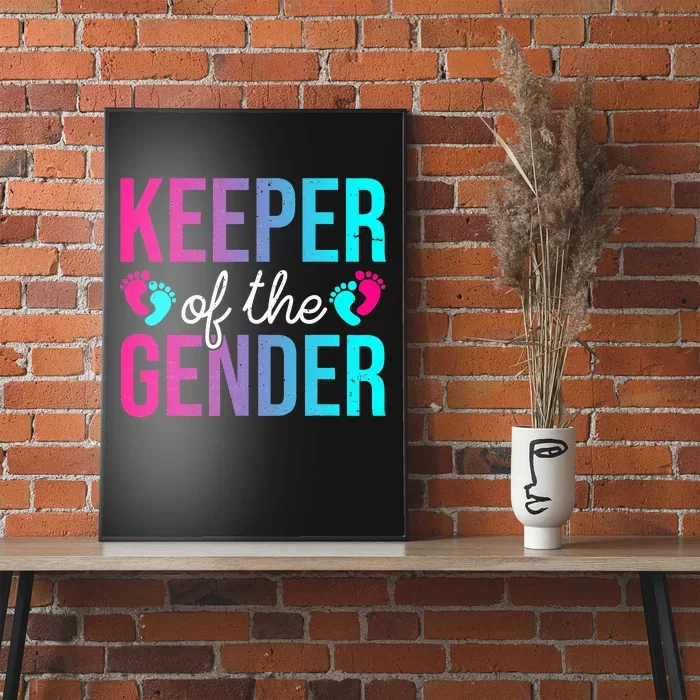 Cute Keeper of the Gender Baby Shower Gender Reveal Party Poster