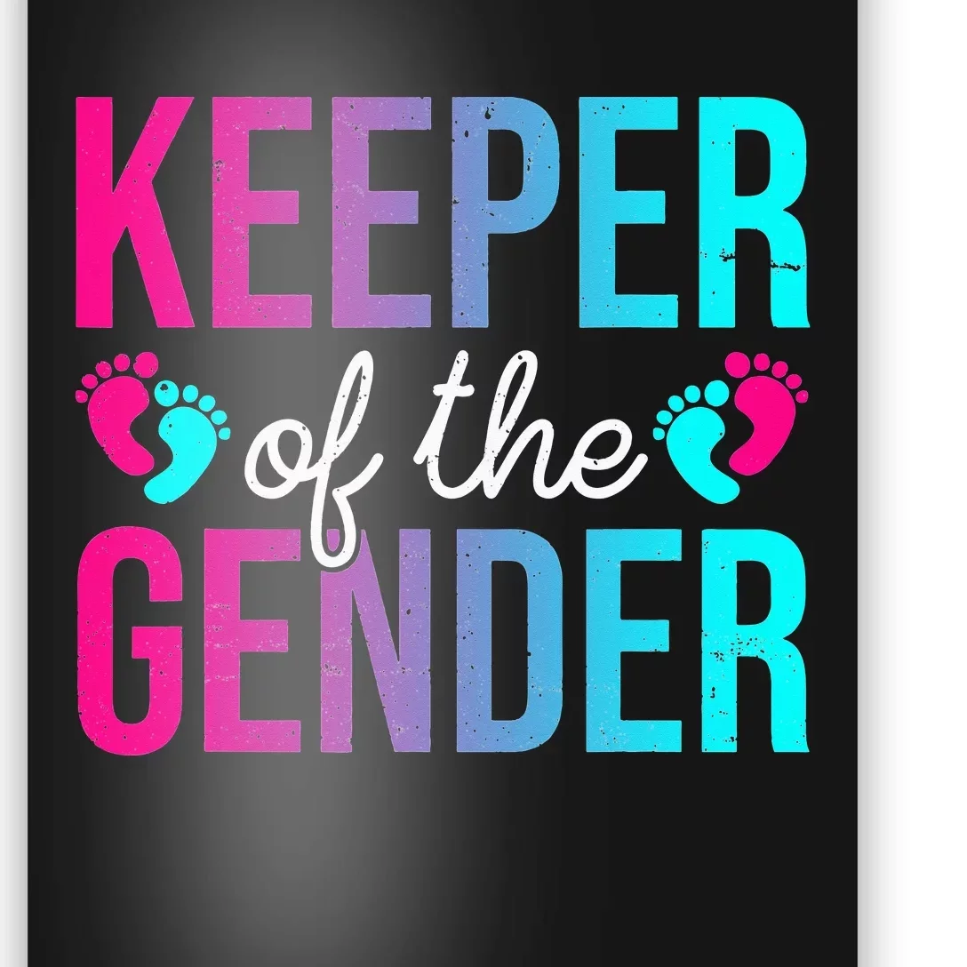 Cute Keeper of the Gender Baby Shower Gender Reveal Party Poster