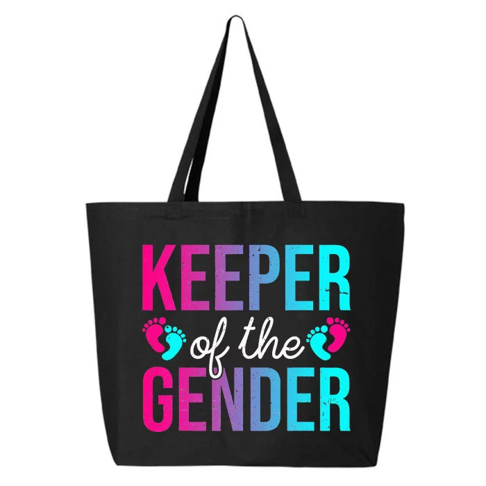 Cute Keeper of the Gender Baby Shower Gender Reveal Party 25L Jumbo Tote