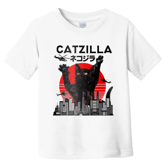 Catzilla King Of Pawster Toddler T-Shirt