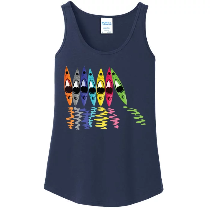 Colorful Kayaks Outdoor Adventure Kayaking Boating Colorful Kayaks Outdoo Ladies Essential Tank