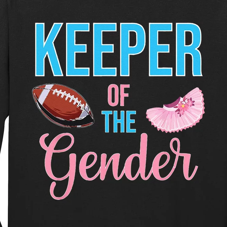 Cute Keeper Of The Gender Touchdowns Reveal For Mom And Dad Tall Long Sleeve T-Shirt