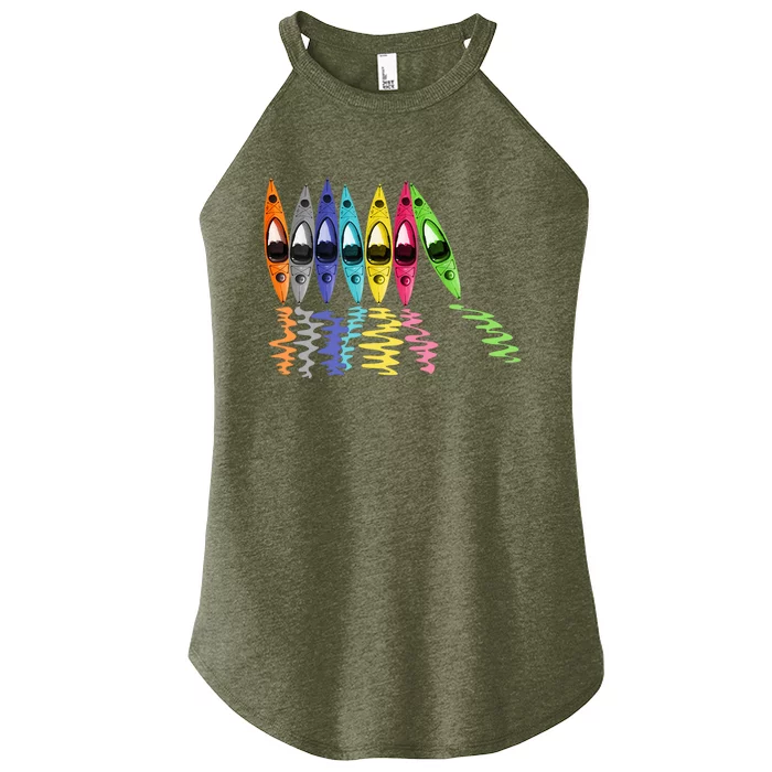 Colorful Kayaks Outdoor Adventure Kayaking Boating Women’s Perfect Tri Rocker Tank