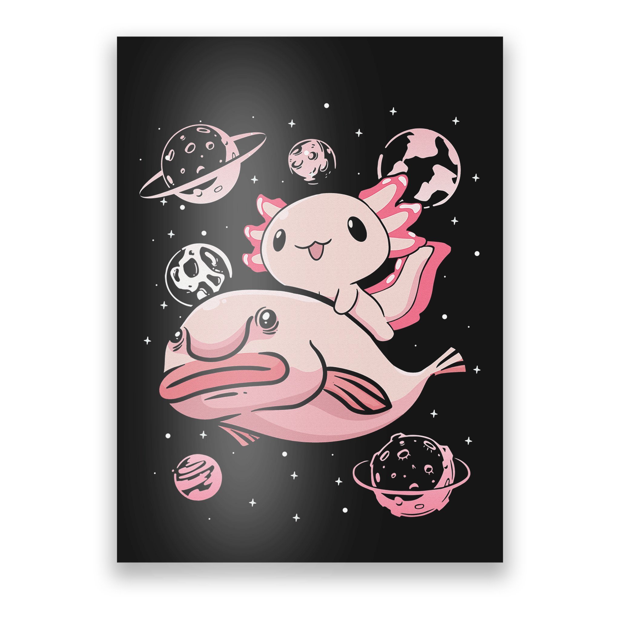 Funny Christmas Axolotl - Christmas Axolotl - Posters and Art