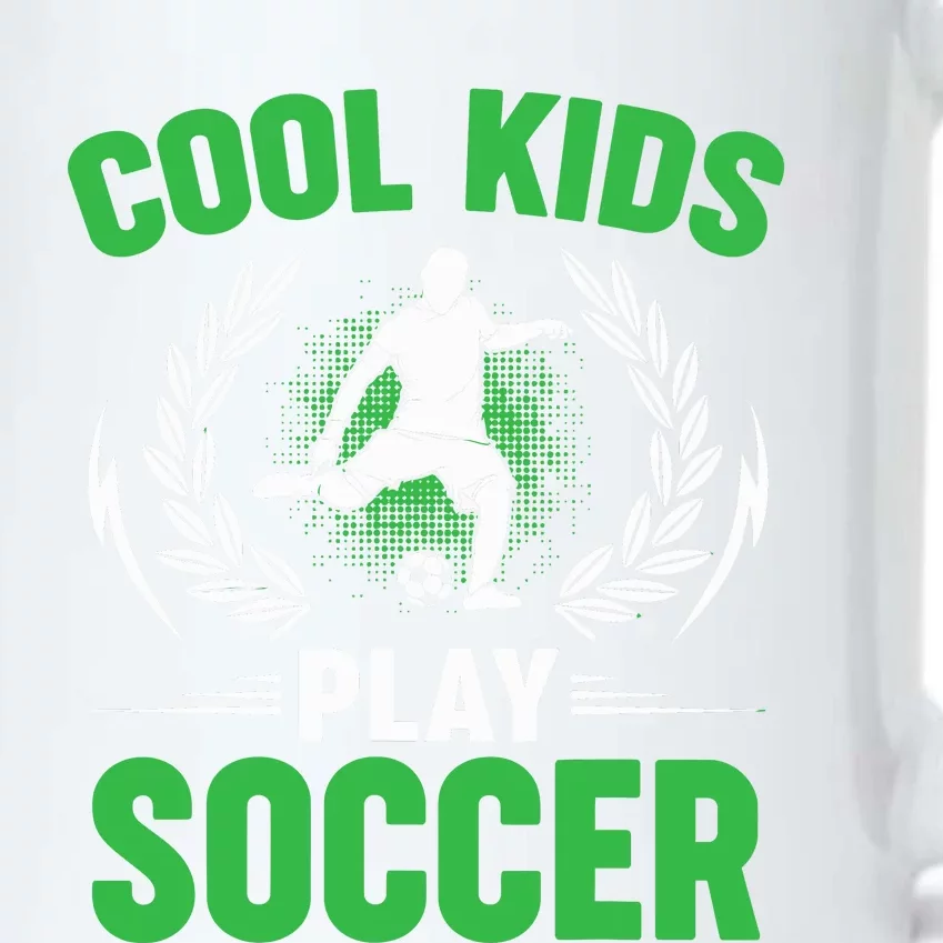 Cool Kids Play Soccer Black Color Changing Mug