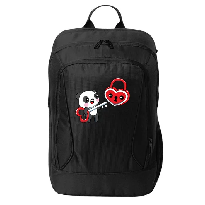 Cute Kawaii Panda Bear With Heart Valentines Great Gift City Backpack