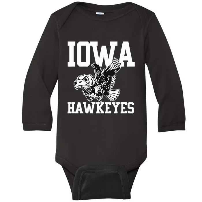 Camillegeartv Kadyn Proctor Wearing Iowa Flying Herky Baby Long Sleeve Bodysuit