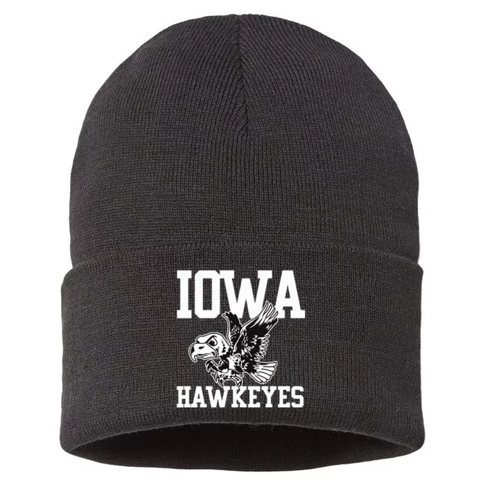 Camillegeartv Kadyn Proctor Wearing Iowa Flying Herky Sustainable Knit Beanie