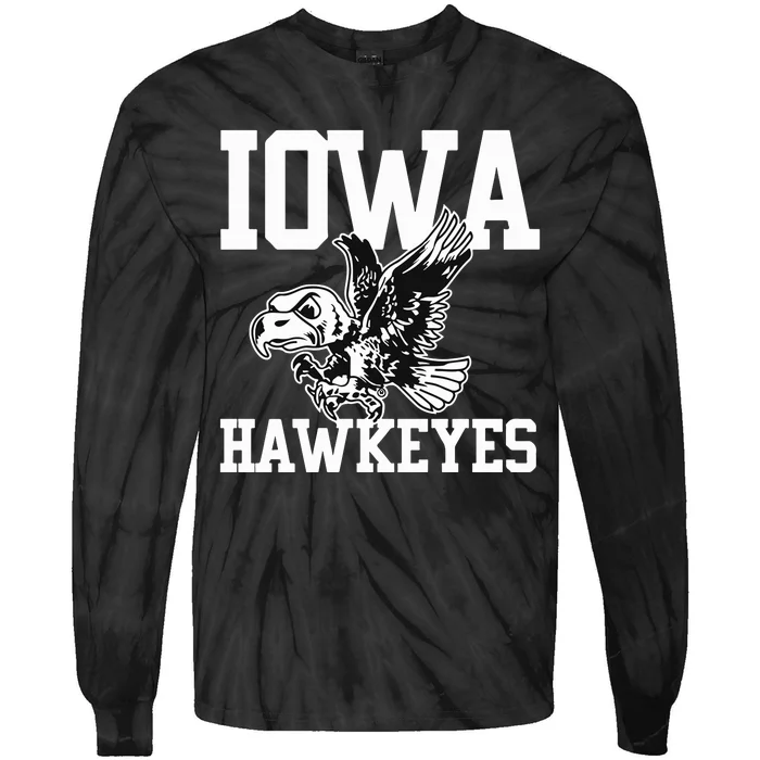 Camillegeartv Kadyn Proctor Wearing Iowa Flying Herky Tie-Dye Long Sleeve Shirt