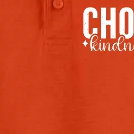 Choose Kindness Positive Quote Dry Zone Grid Performance Polo