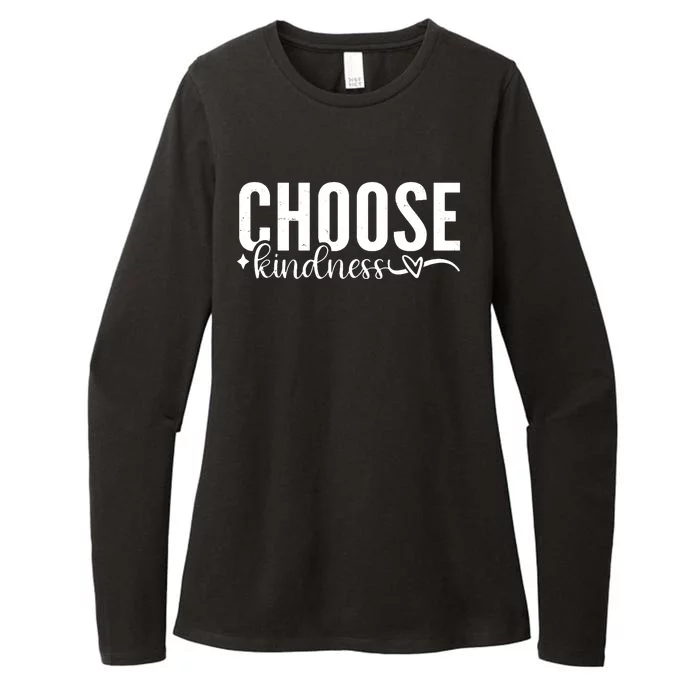 Choose Kindness Positive Quote Womens CVC Long Sleeve Shirt