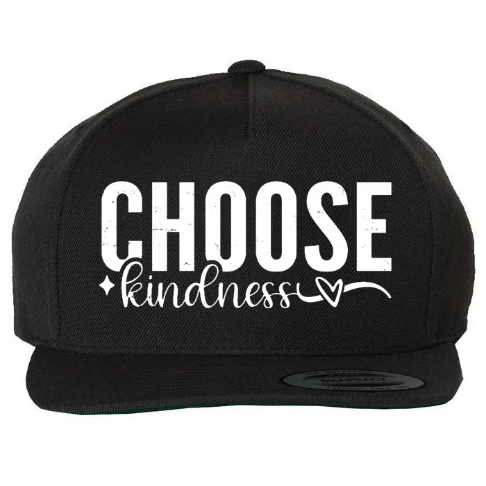 Choose Kindness Positive Quote Wool Snapback Cap