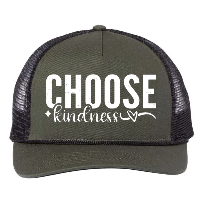 Choose Kindness Positive Quote Retro Rope Trucker Hat Cap