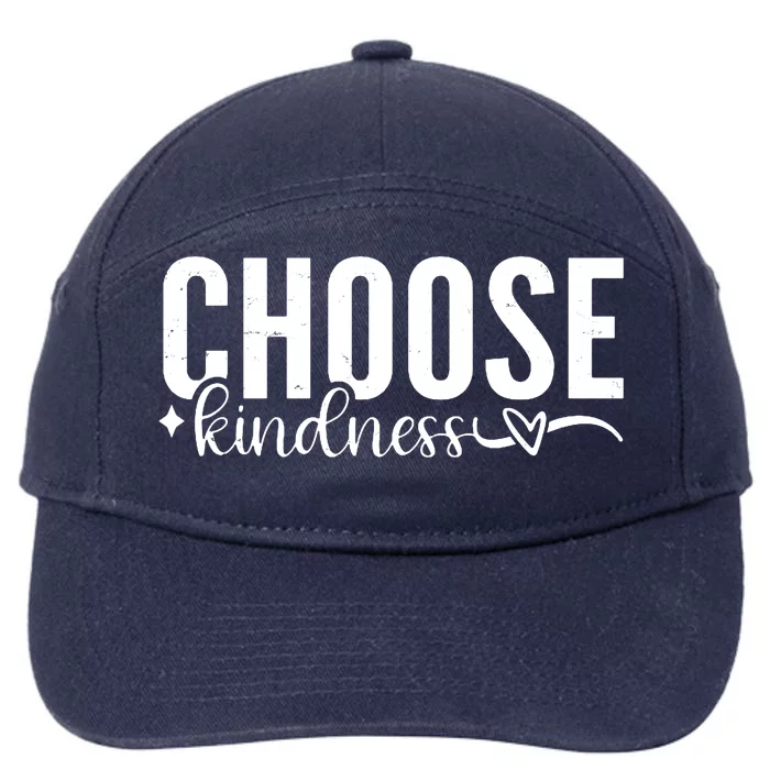 Choose Kindness Positive Quote 7-Panel Snapback Hat