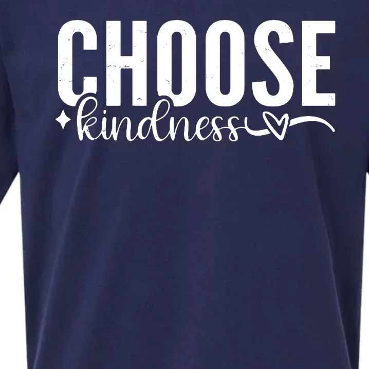 Choose Kindness Positive Quote Sueded Cloud Jersey T-Shirt