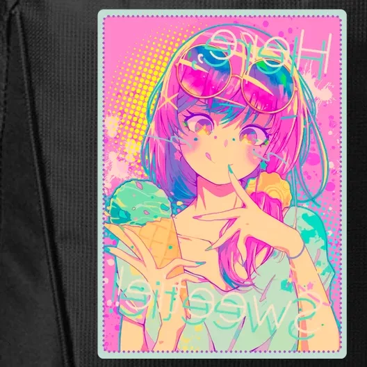 Cute Kawaii Pastel Anime Girl Pop Art Poster City Backpack