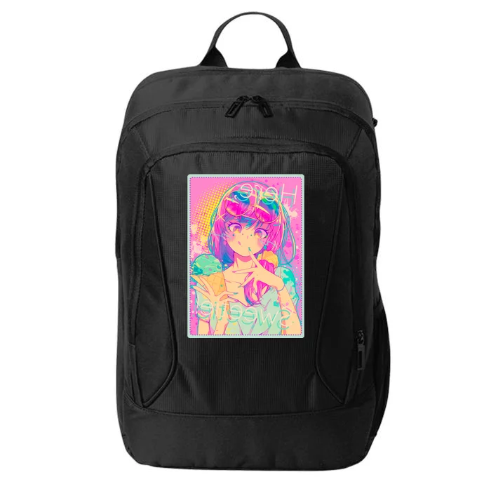 Cute Kawaii Pastel Anime Girl Pop Art Poster City Backpack