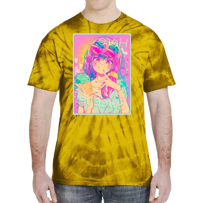 Cute Kawaii Pastel Anime Girl Pop Art Poster Tie-Dye T-Shirt