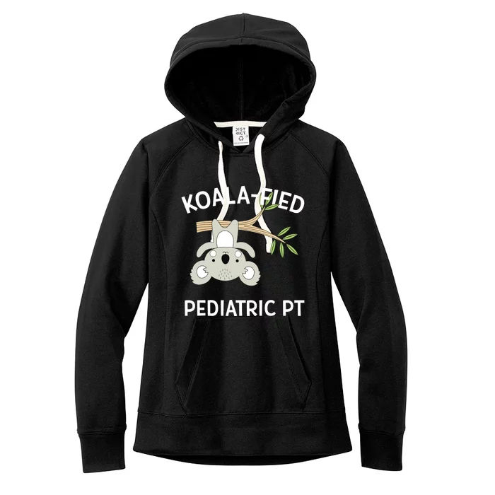 Cute Koala Pediatric PT Gift Physical Therapy Women's Fleece Hoodie