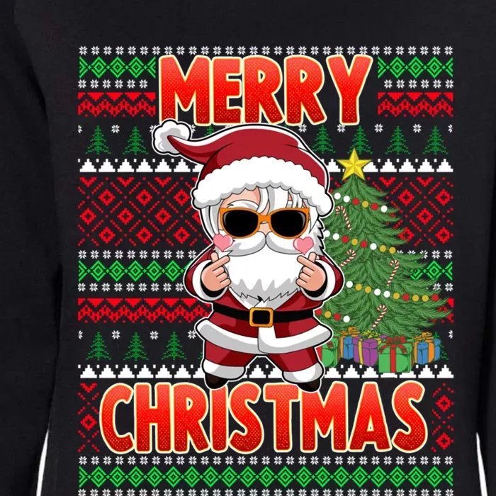 Cool K Pop Santa Claus Xmas K Pop Gift Womens California Wash Sweatshirt