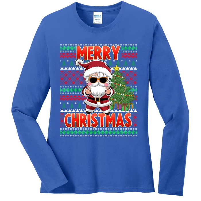 Cool K Pop Santa Claus Xmas K Pop Gift Ladies Long Sleeve Shirt