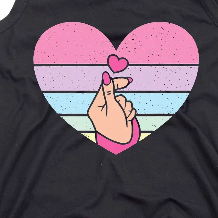 Cute K Pop Music Retro Heart Anime Lover Kpop Tank Top