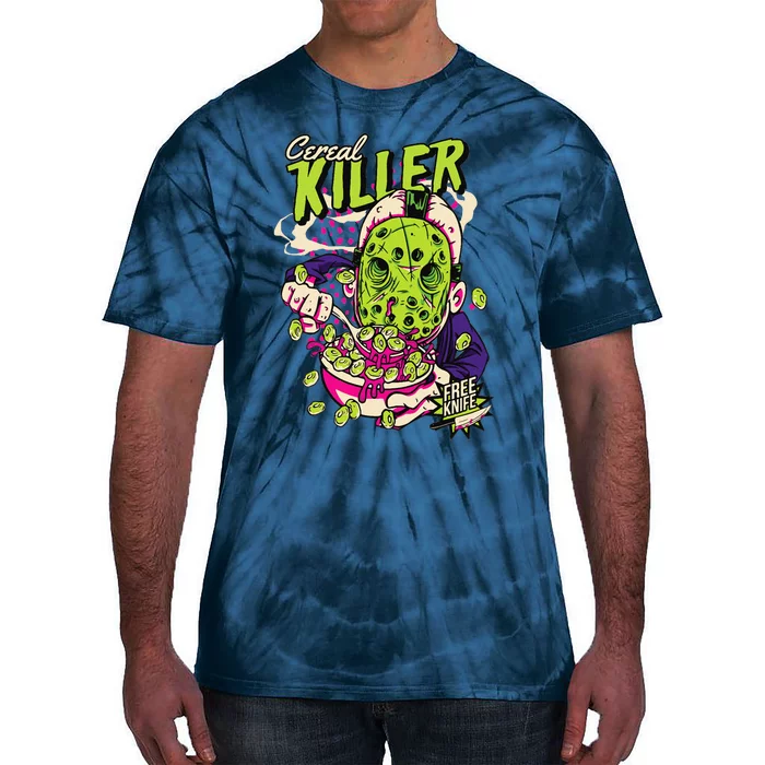 Cereal Killer Pun Joke Funny Matching Halloween Costume Tie-Dye T-Shirt