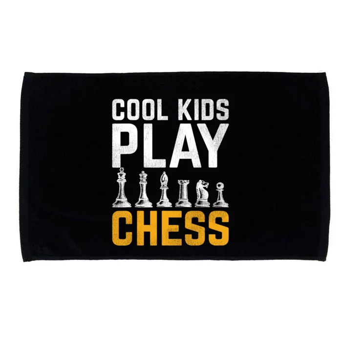 Cool Kids Play Chess Gift Microfiber Hand Towel