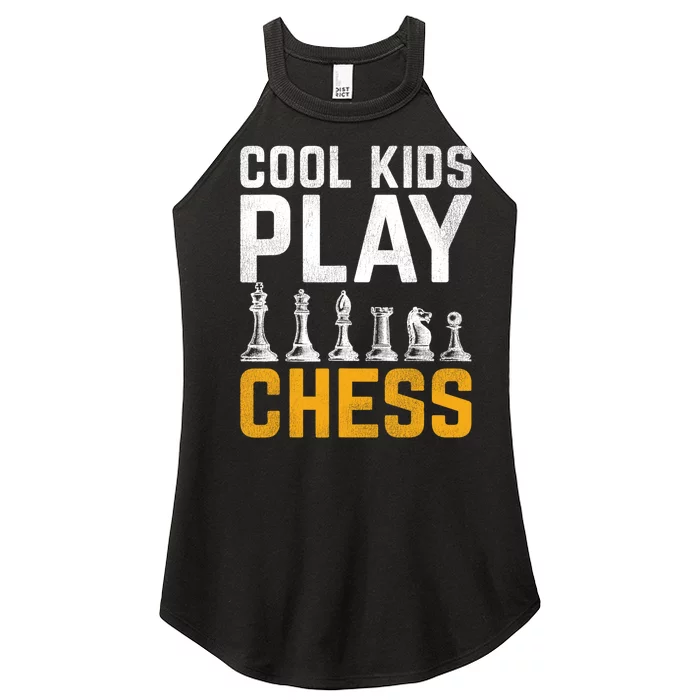 Cool Kids Play Chess Gift Women’s Perfect Tri Rocker Tank