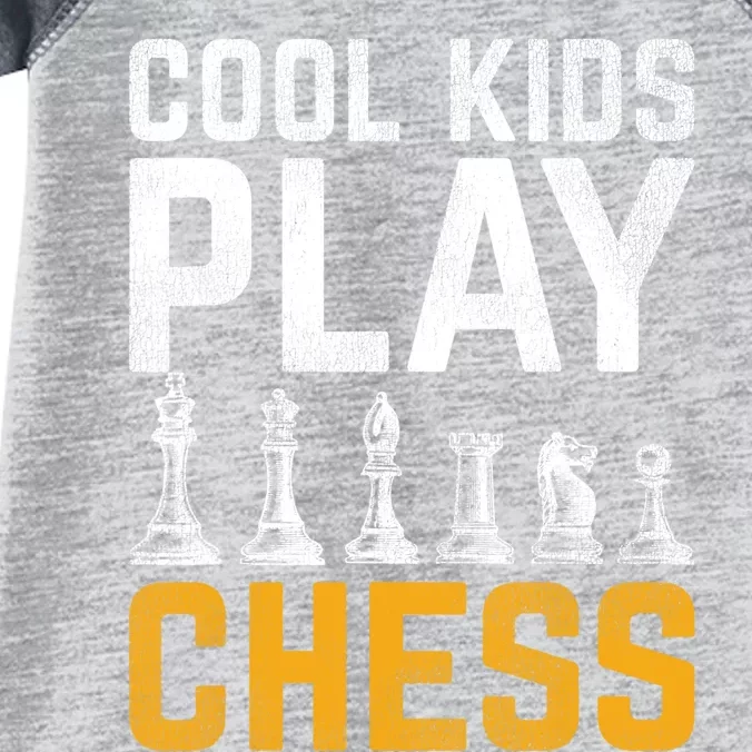 Cool Kids Play Chess Gift Infant Baby Jersey Bodysuit