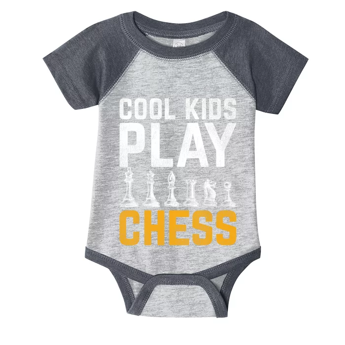 Cool Kids Play Chess Gift Infant Baby Jersey Bodysuit