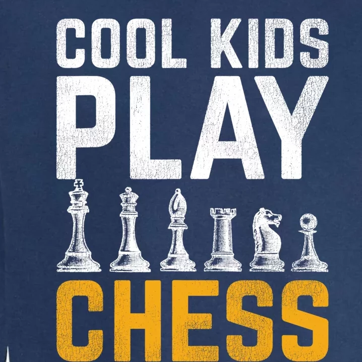 Cool Kids Play Chess Gift Garment-Dyed Sweatshirt