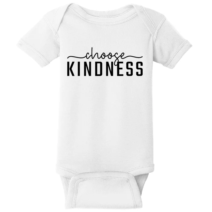 Choose Kindness Print Be Kind Inspirational Baby Bodysuit