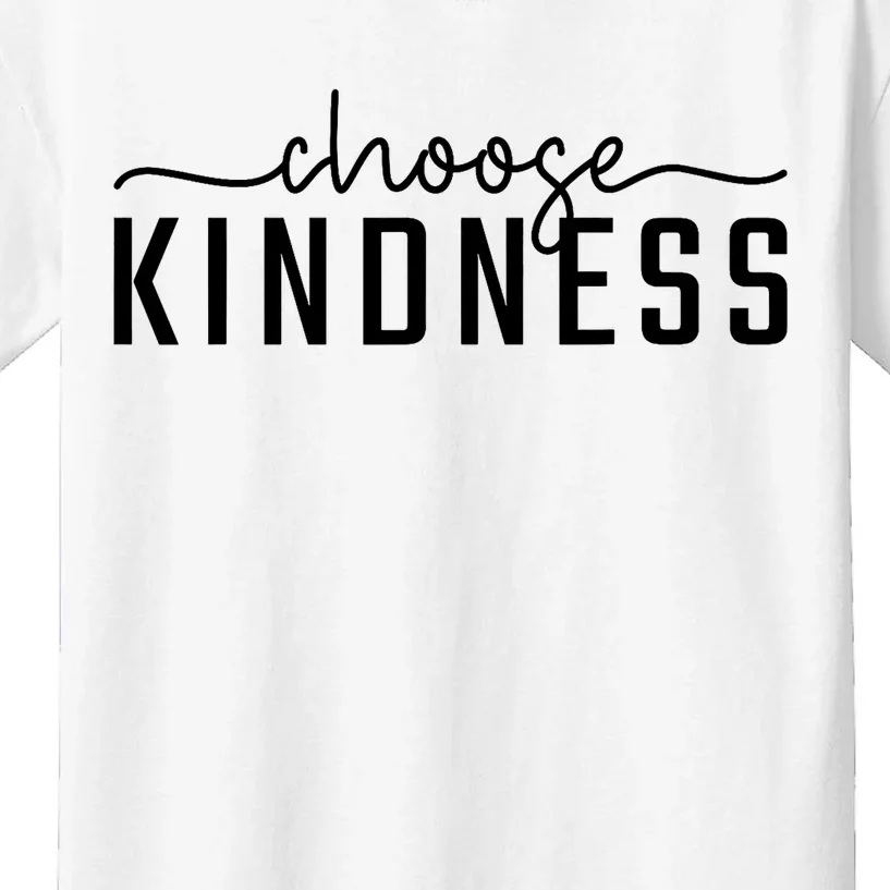 Choose Kindness Print Be Kind Inspirational Kids T-Shirt