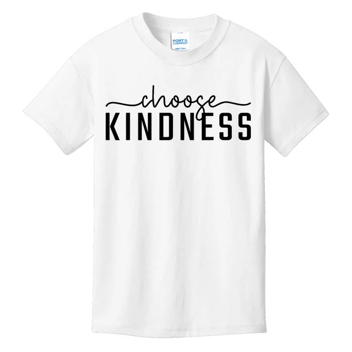 Choose Kindness Print Be Kind Inspirational Kids T-Shirt