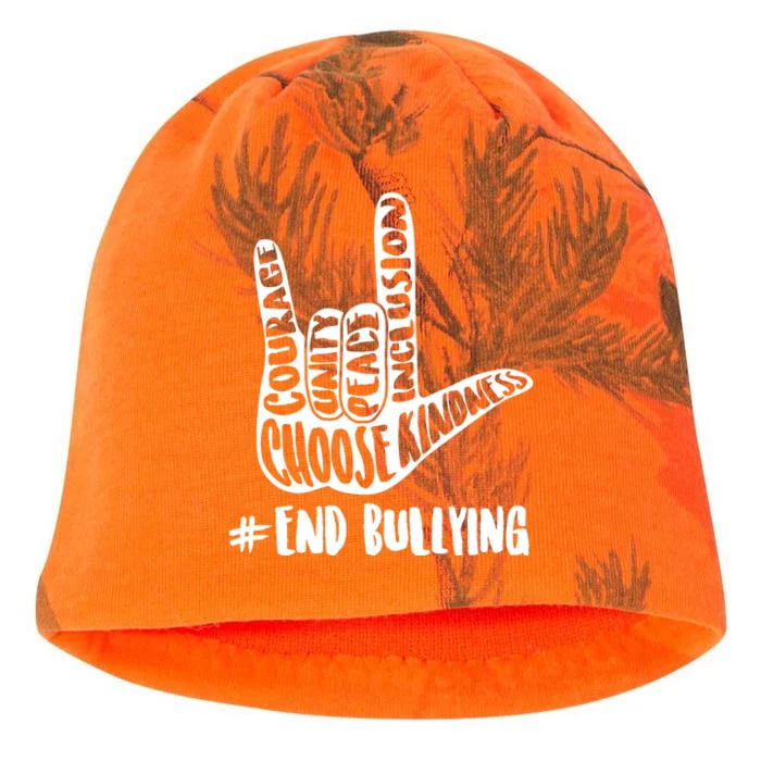 Choose Kindness Rock On # End Bullying Kati - Camo Knit Beanie