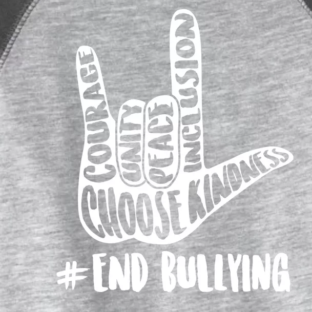 Choose Kindness Rock On # End Bullying Toddler Fine Jersey T-Shirt