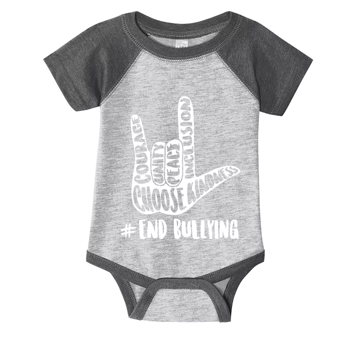 Choose Kindness Rock On # End Bullying Infant Baby Jersey Bodysuit