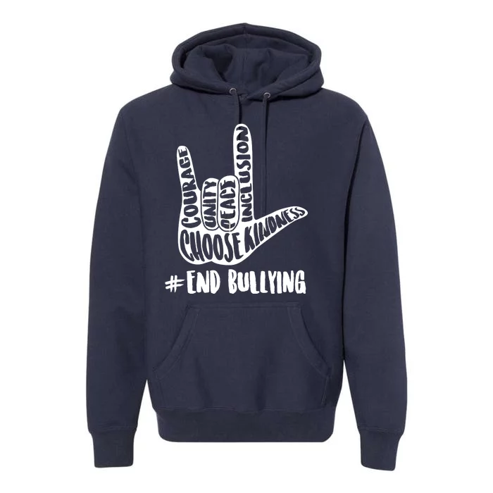 Choose Kindness Rock On # End Bullying Premium Hoodie