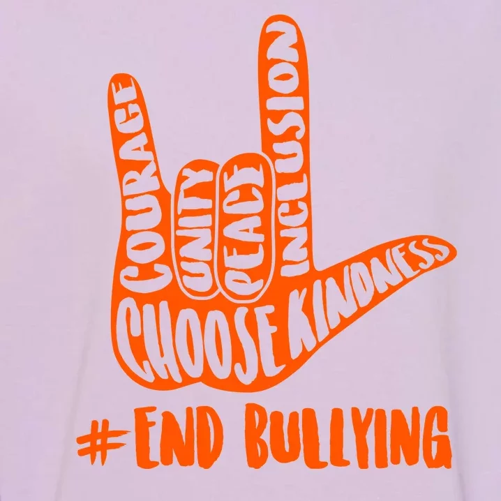 Choose Kindness Rock On # End Bullying Garment-Dyed Sweatshirt