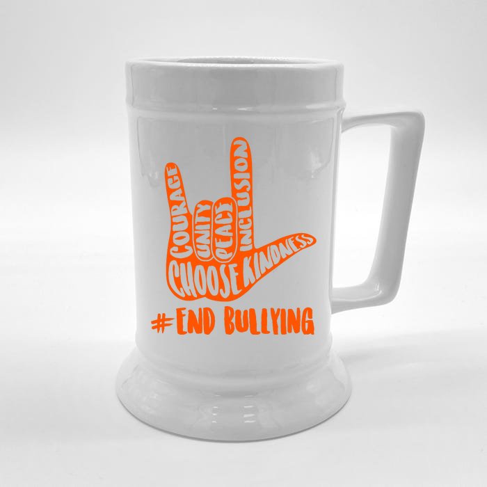 Choose Kindness Rock On # End Bullying Front & Back Beer Stein